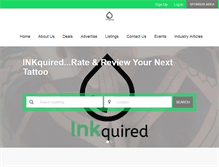 Tablet Screenshot of inkquired.com